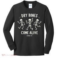Dry Bones Come Alive Funny Skeleton Dancing Meme Gift Kids Long Sleeve Shirt thumb 0