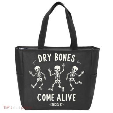 Dry Bones Come Alive Funny Skeleton Dancing Meme Gift Tote Bag