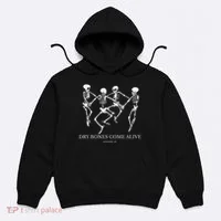 Dry Bones Come Alive Funny Skeleton Dancing Gift Hoodie thumb 0