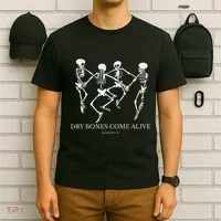 Dry Bones Come Alive Funny Skeleton Dancing Gift T-Shirt thumb 6