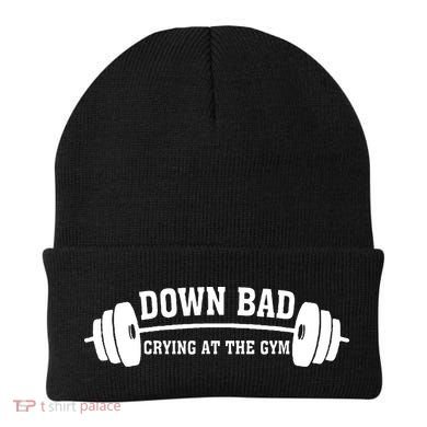 Down Bad Crying At The Gym Beanie