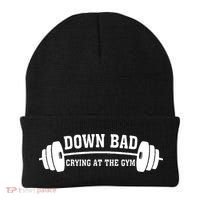 Down Bad Crying At The Gym Beanie thumb 0