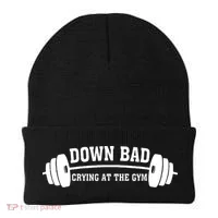 Down Bad Crying At The Gym Beanie thumb 0