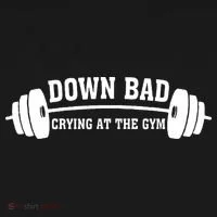 Down Bad Crying At The Gym Women's Hoodie thumb 2