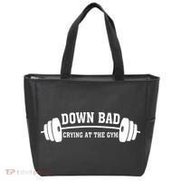 Down Bad Crying At The Gym Tote Bag thumb 0