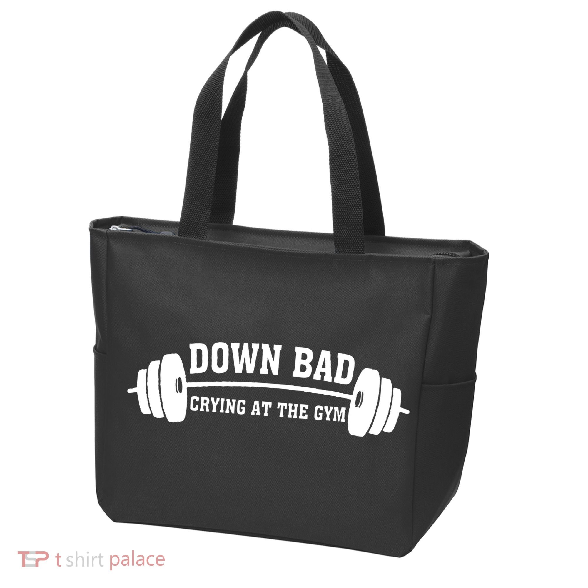 Down Bad Crying At The Gym Tote Bag