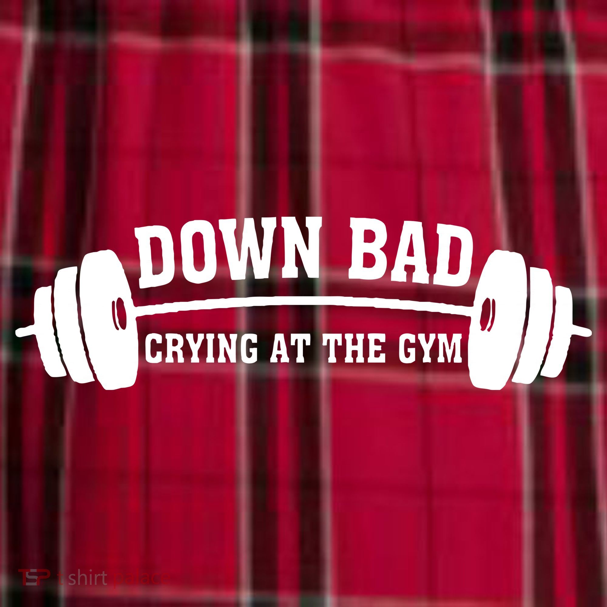 Down Bad Crying At The Gym Men's Flannel Plaid Pajama Pants