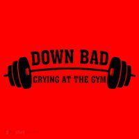 Down Bad Crying At The Gym Santa Hat thumb 1