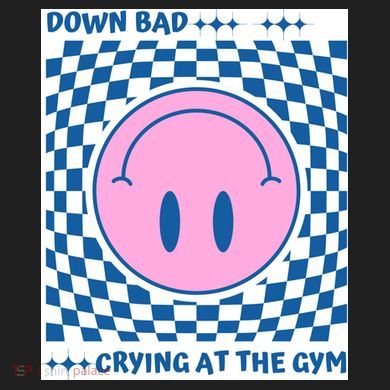 Down Bad Crying At The Gym Gift V.I.T. Fleece Crew Sweatshirt