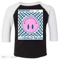 Down Bad Crying At The Gym Gift Toddler Fine Jersey T-Shirt thumb 0