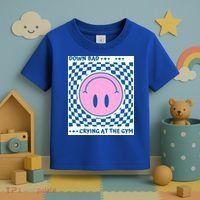Down Bad Crying At The Gym Gift Toddler T-Shirt thumb 3