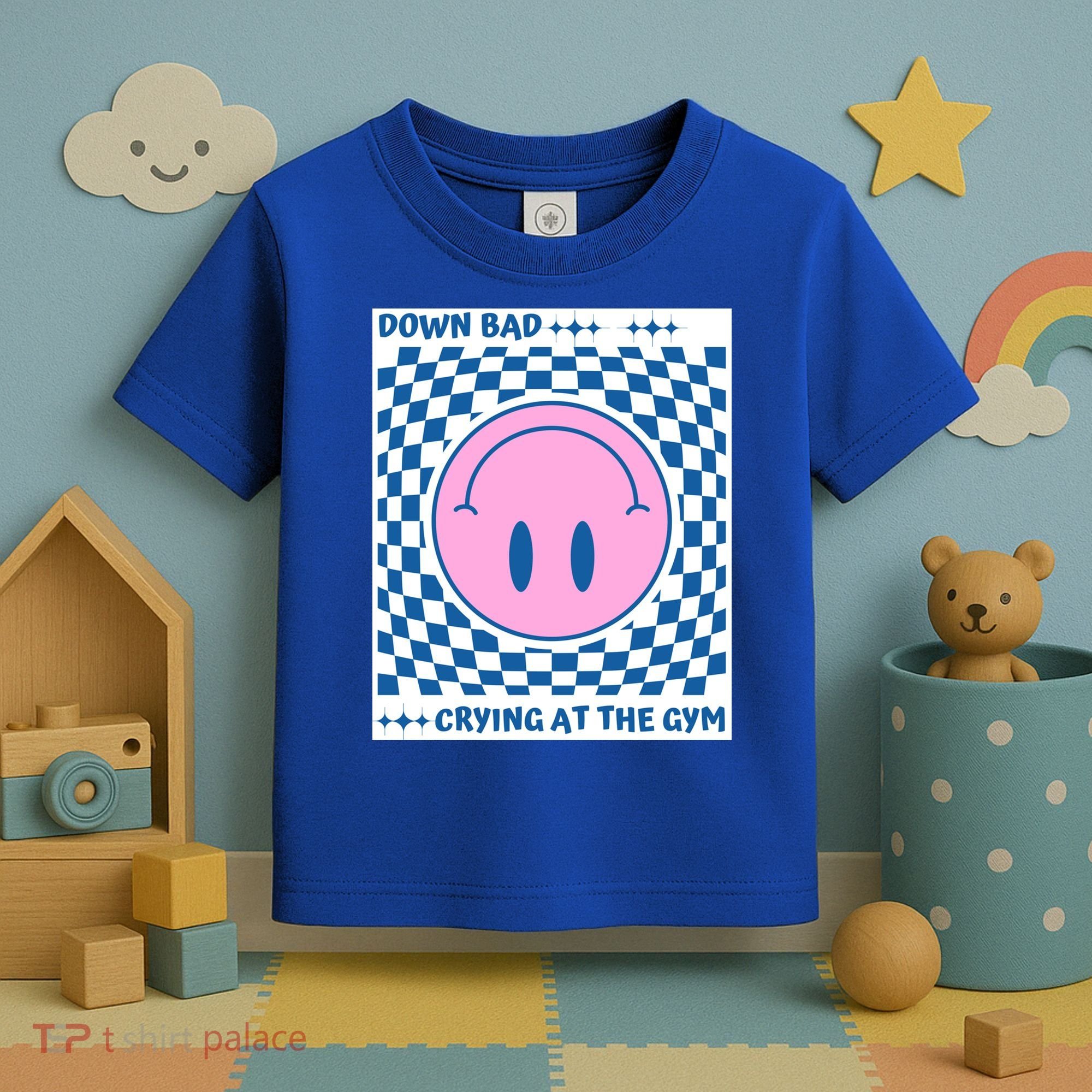 Down Bad Crying At The Gym Gift Toddler T-Shirt