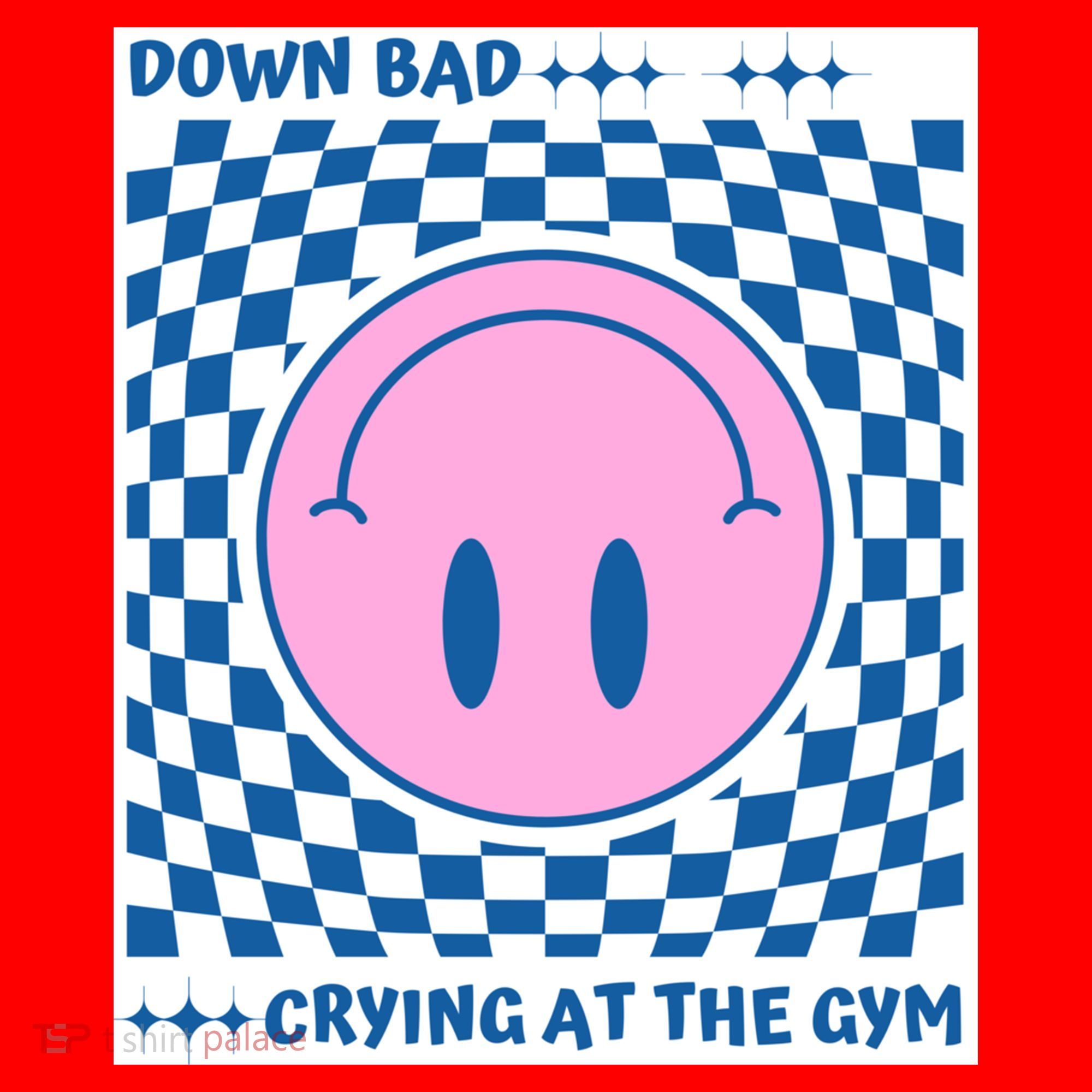 Down Bad Crying At The Gym Gift Santa Hat