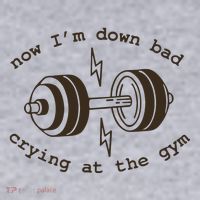 Down Bad Crying At The Gym Women's Sweatshirt thumb 2