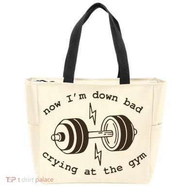 Down Bad Crying At The Gym Tote Bag