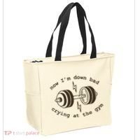 Down Bad Crying At The Gym Tote Bag thumb 2