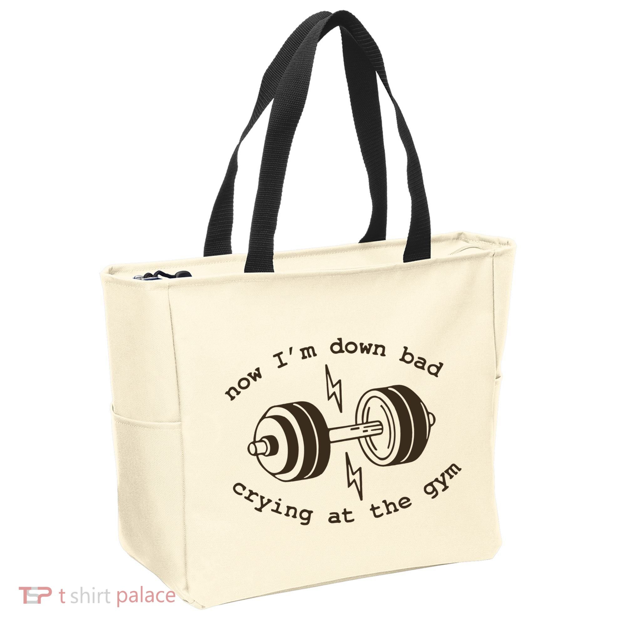 Down Bad Crying At The Gym Tote Bag