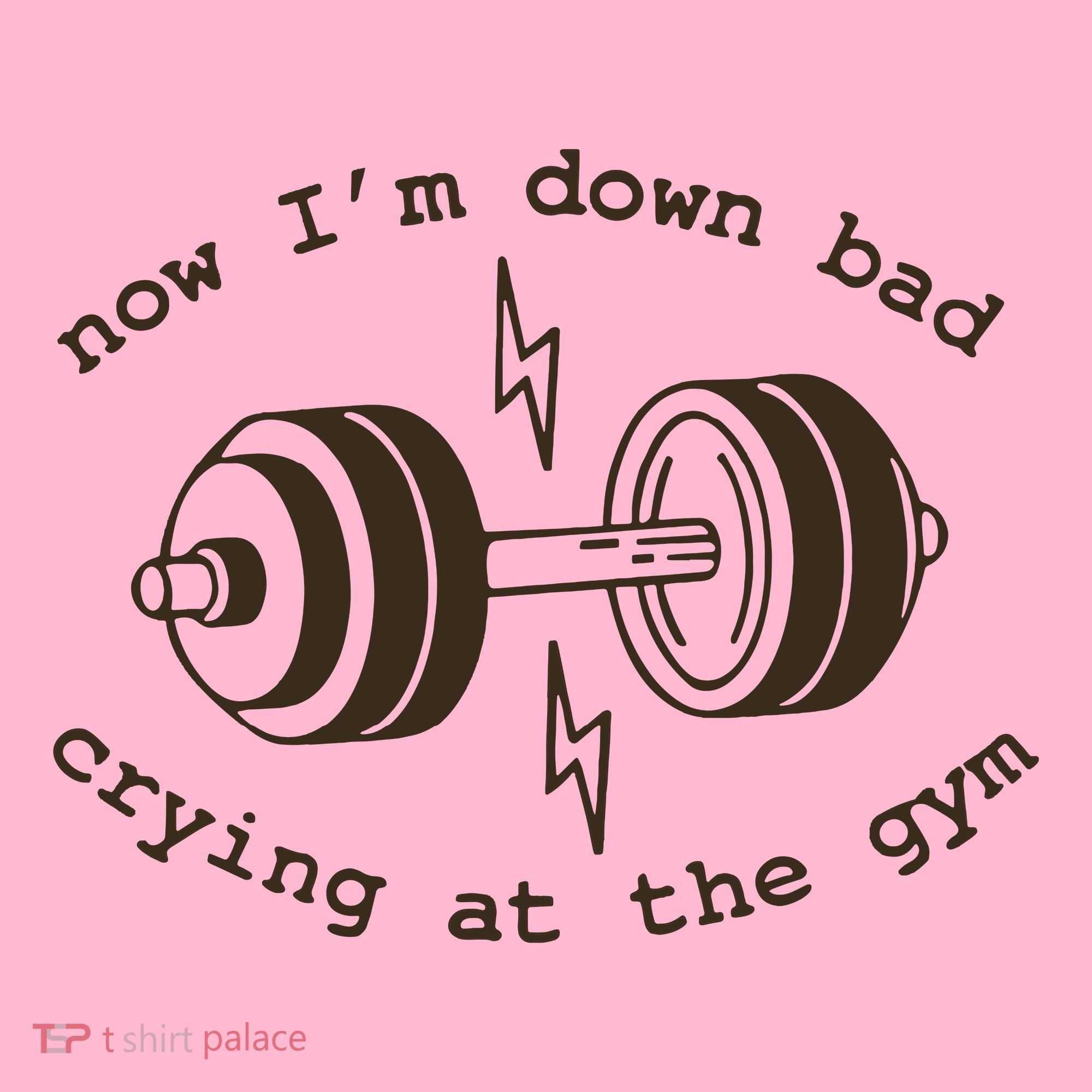 Down Bad Crying At The Gym Coaster
