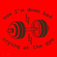Down Bad Crying At The Gym Santa Hat thumb 1