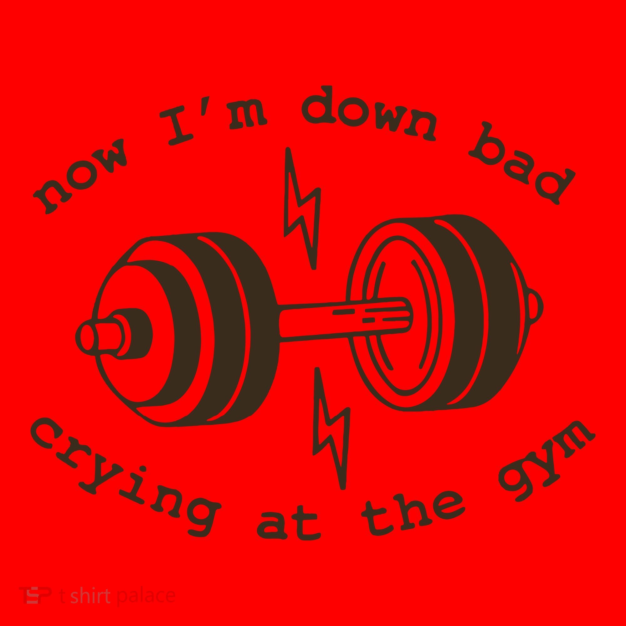 Down Bad Crying At The Gym Santa Hat