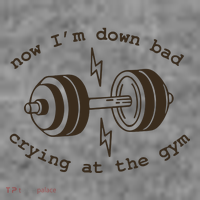 Down Bad Crying At The Gym Toddler Hoodie thumb 2
