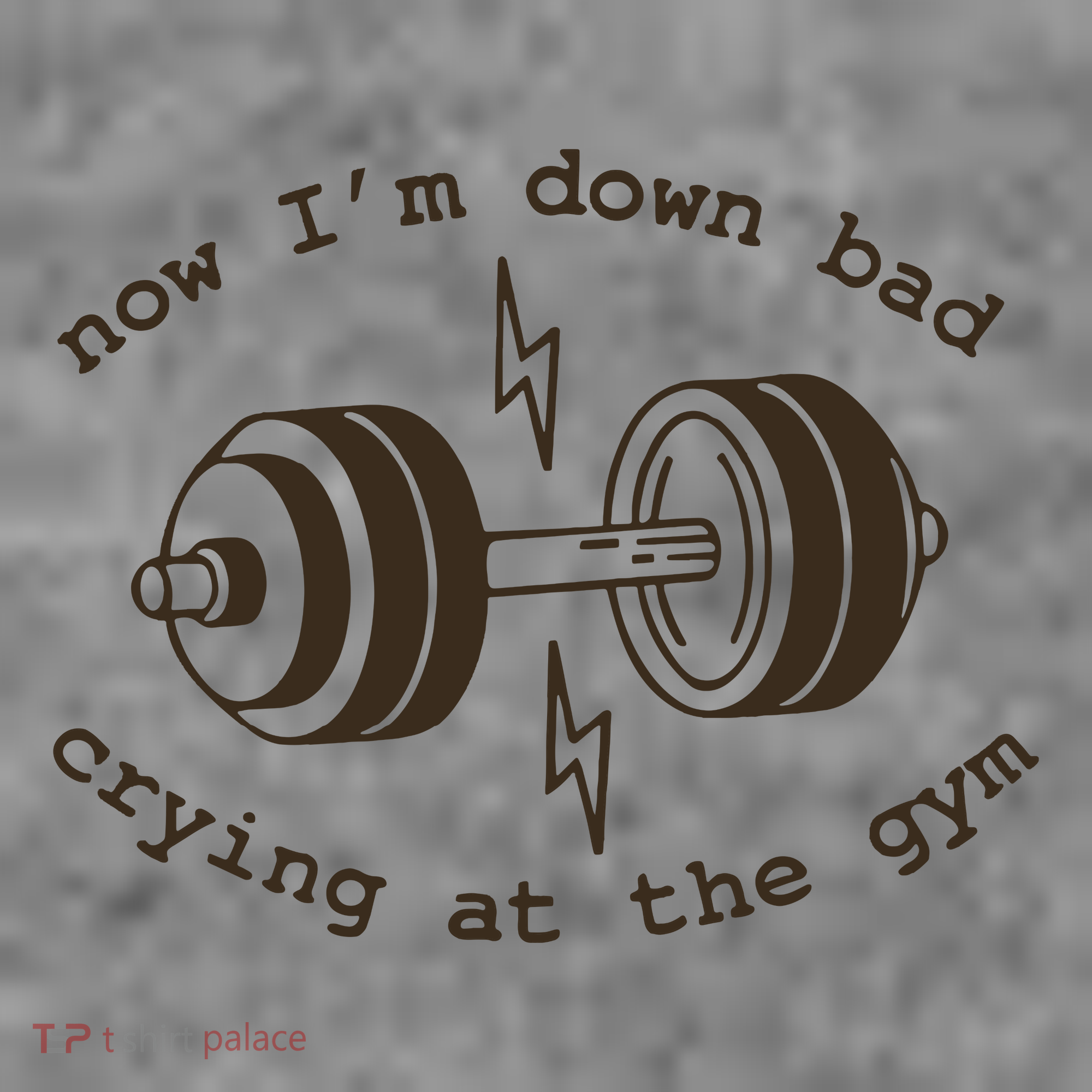 Down Bad Crying At The Gym Toddler Hoodie