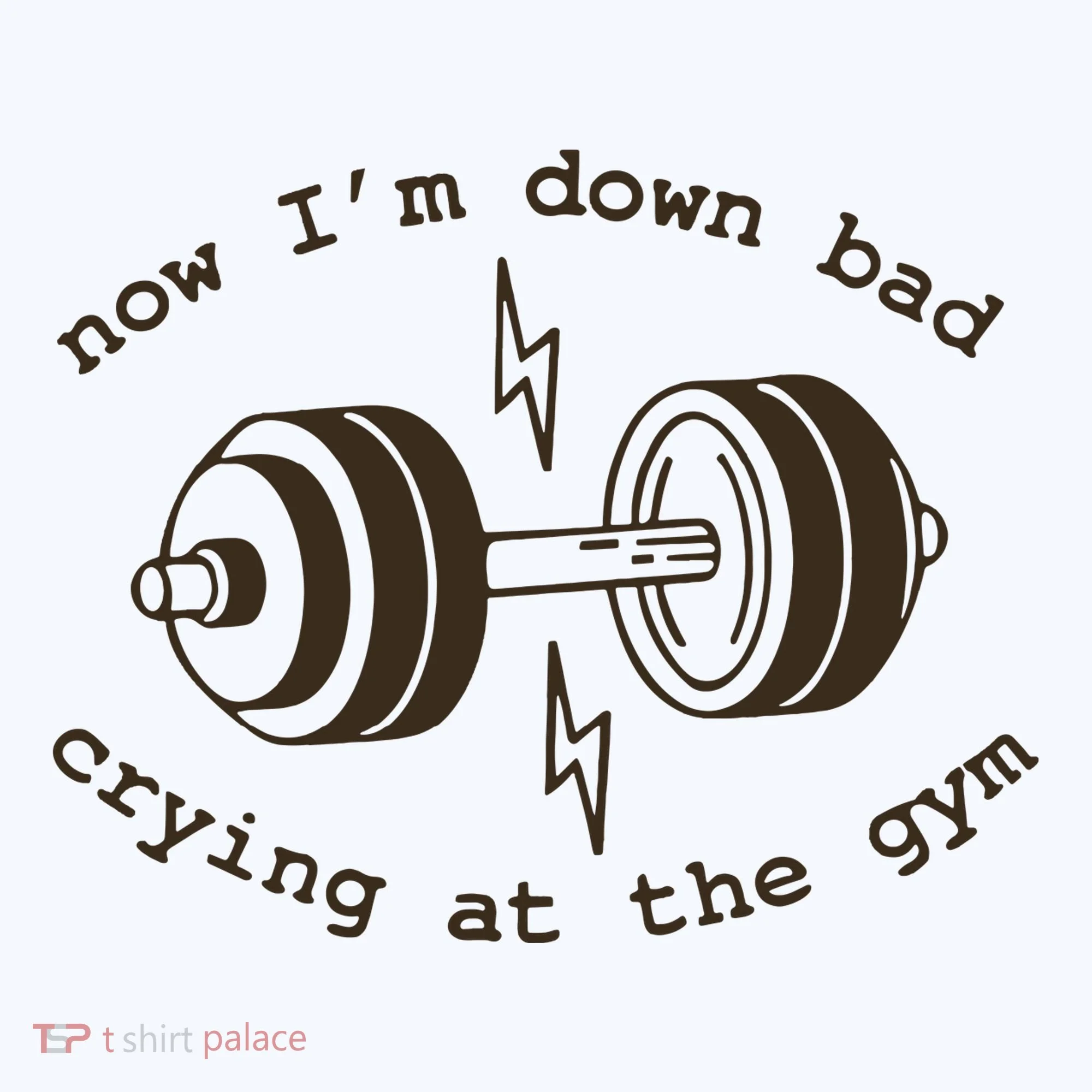 Down Bad Crying At The Gym Doggie Tank