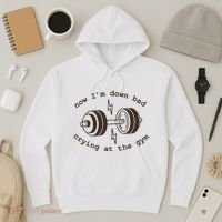 Down Bad Crying At The Gym Hoodie thumb 3