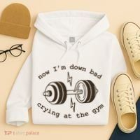 Down Bad Crying At The Gym Hoodie thumb 4