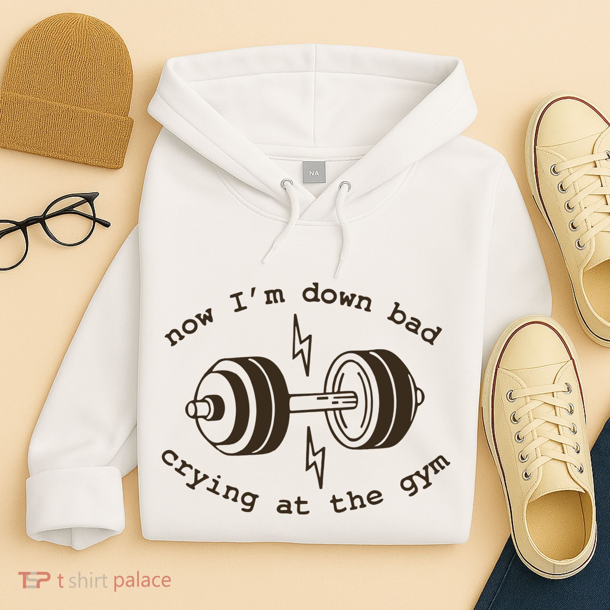 Down Bad Crying At The Gym Hoodie