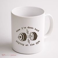 Down Bad Crying At The Gym Coffee Mug thumb 1