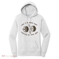 Down Bad Crying At The Gym Women's Hoodie thumb 0