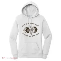 Down Bad Crying At The Gym Women's Hoodie thumb 0
