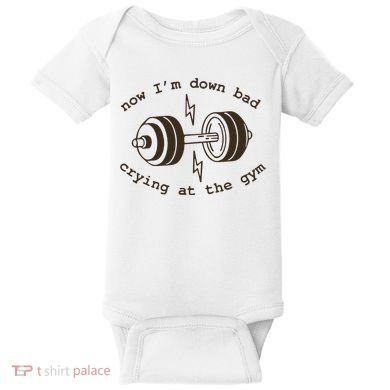 Down Bad Crying At The Gym Baby Bodysuit