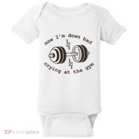 Down Bad Crying At The Gym Baby Bodysuit thumb 0