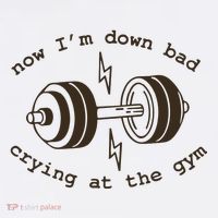 Down Bad Crying At The Gym Baby Bodysuit thumb 2