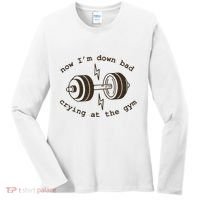 Down Bad Crying At The Gym Women's Long Sleeve Shirt thumb 0