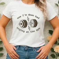 Down Bad Crying At The Gym Women's T-Shirt thumb 2
