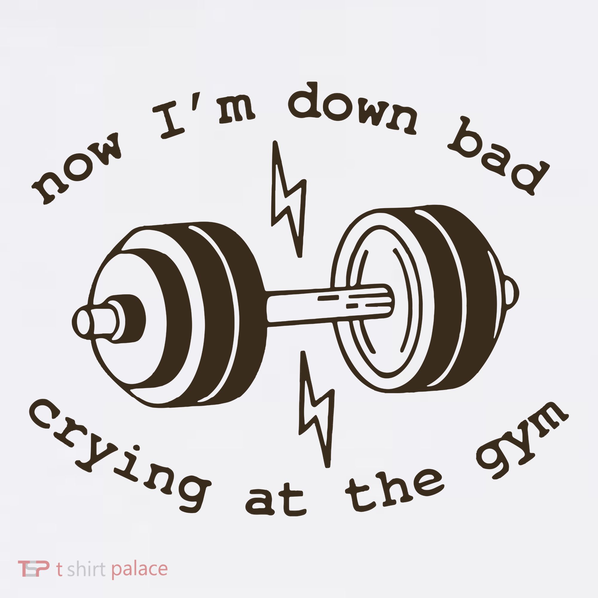 Down Bad Crying At The Gym Kids T-Shirt