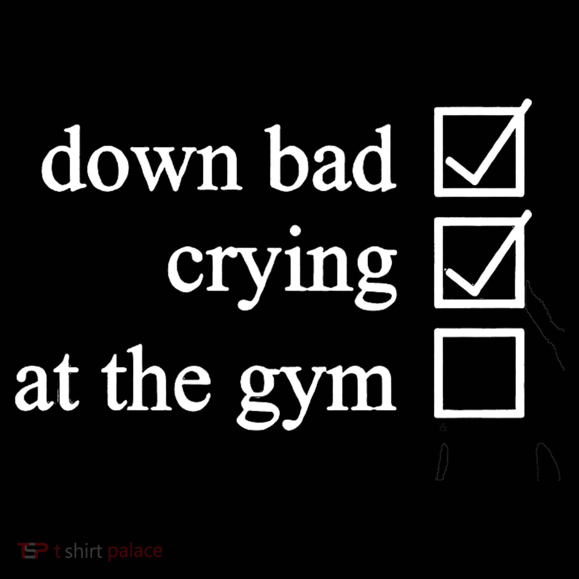 Down Bad Crying At The Gym Visor