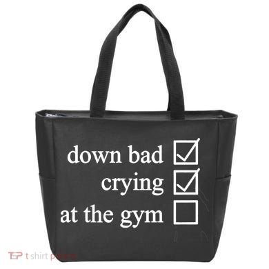 Down Bad Crying At The Gym Tote Bag