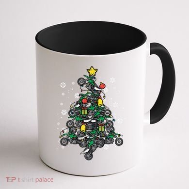 Dirt Bikes Christmas Tree Xmas Pajamas Pjs Motocross Boy Great Gift Coffee Mug back