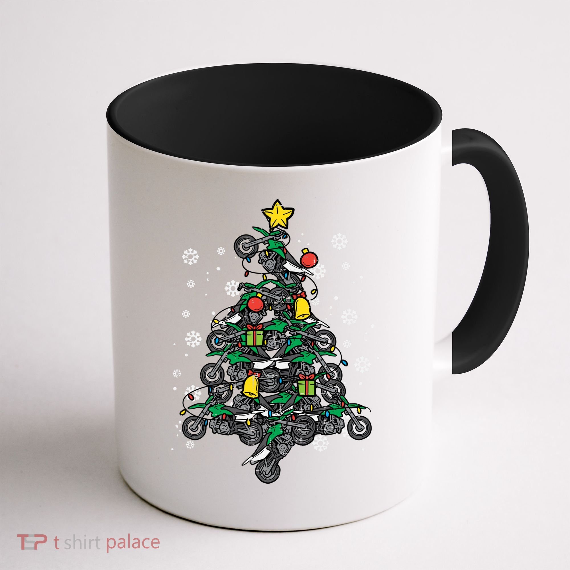 Dirt Bikes Christmas Tree Xmas Pajamas Pjs Motocross Boy Great Gift Coffee Mug
