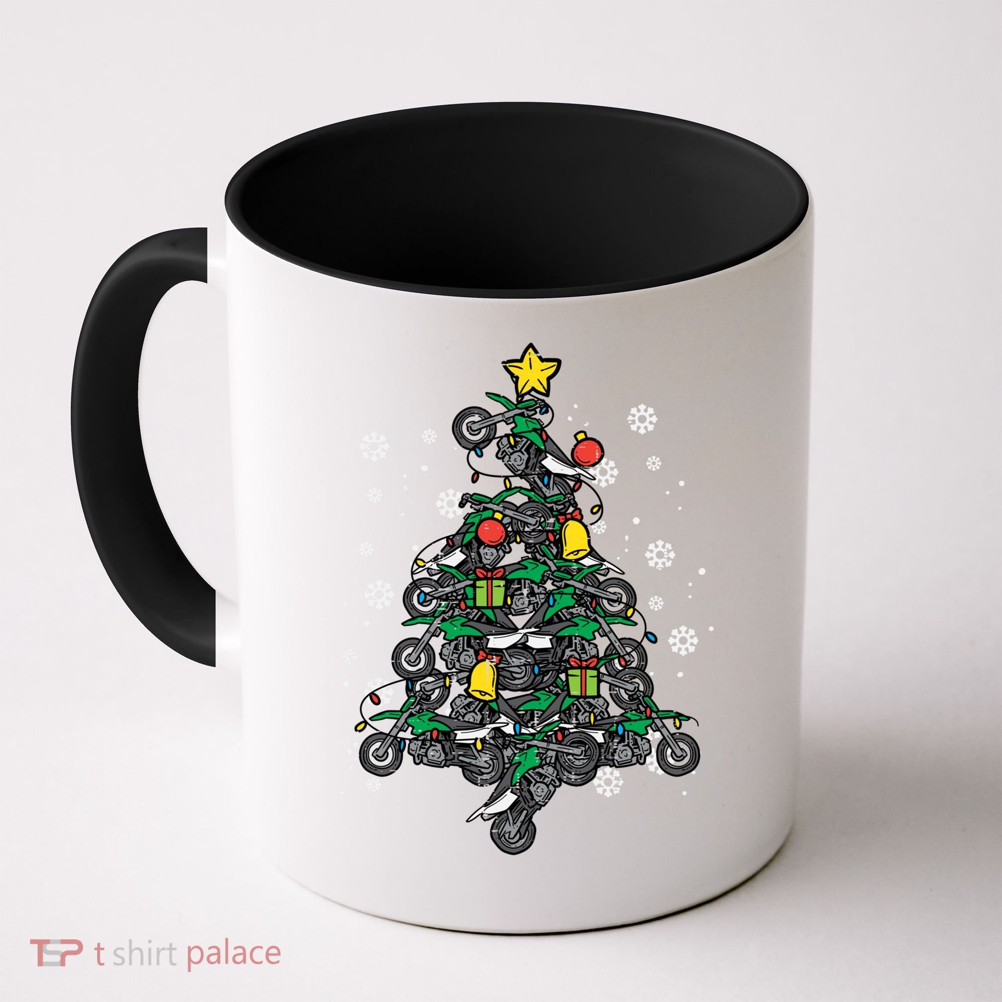 Dirt Bikes Christmas Tree Xmas Pajamas Pjs Motocross Boy Great Gift Coffee Mug