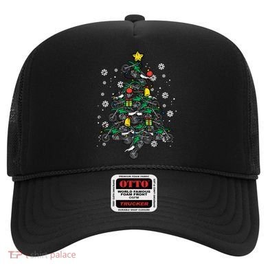 Dirt Bikes Christmas Tree Xmas Pajamas Pjs Motocross Boy Great Gift Hat