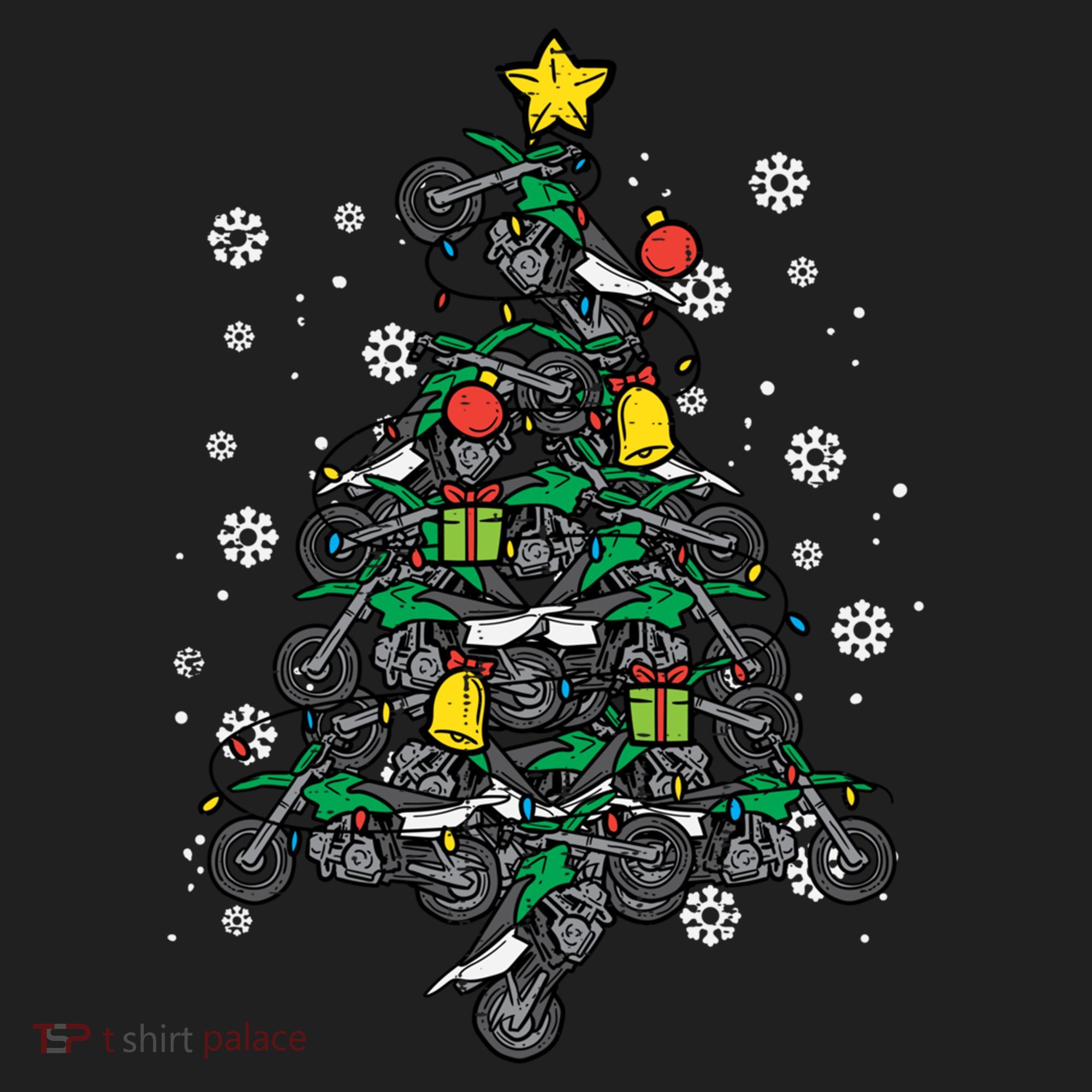 Dirt Bikes Christmas Tree Xmas Pajamas Pjs Motocross Boy Great Gift Hat