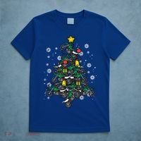Dirt Bikes Christmas Tree Xmas Pajamas Pjs Motocross Boy Great Gift T-Shirt thumb 5