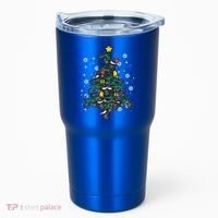 Dirt Bikes Christmas Tree Xmas Pajamas Pjs Motocross Boy Great Gift Tumbler thumb 0