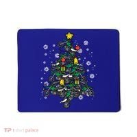Dirt Bikes Christmas Tree Xmas Pajamas Pjs Motocross Boy Great Gift Mousepad thumb 0