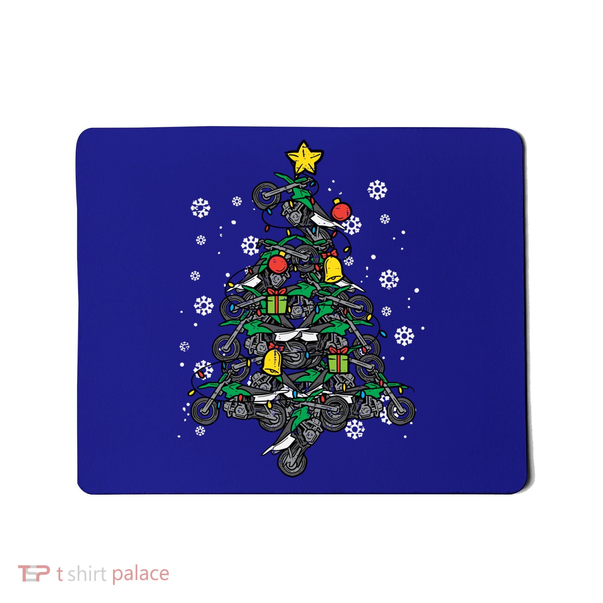 Dirt Bikes Christmas Tree Xmas Pajamas Pjs Motocross Boy Great Gift Mousepad